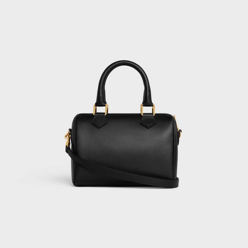 Cuir Triomphe Celine Small Boston In Smooth Calfskin Noir | CL-593148