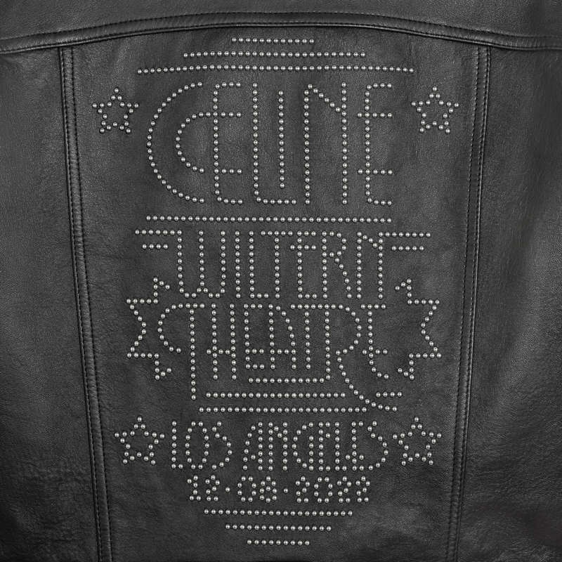 Leather Celine Wiltern Blouson In Soft Noir | CL-591915