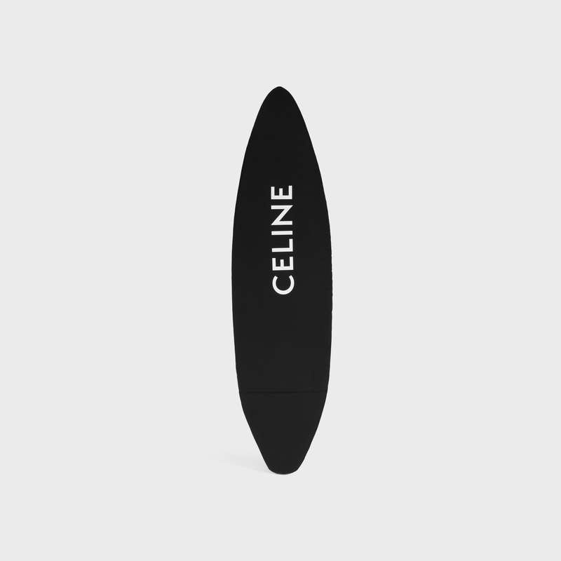 Lifestyle Celine Shortboard With Celine Black Logo In Resin And Fiberglass Blanche Noir | CL-591681