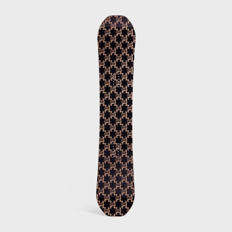 Lifestyle Celine Snowboard Triomphe Tela Print Noir | CL-591682