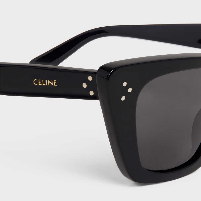 Lunette de Soleil Celine Cat Eye S187 In Acetate Noir | CL-592425