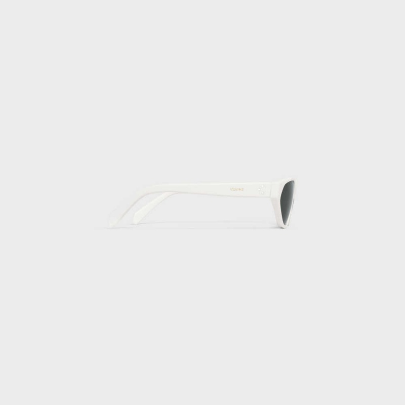 Lunette de Soleil Celine Cat Eye S251 In Acetate Blanche | CL-592431