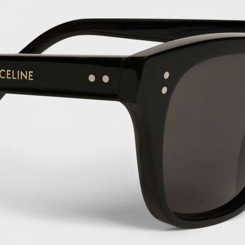 Lunette de Soleil Celine Frame 04 In Acetate With Polarized Lenses Noir | CL-591738