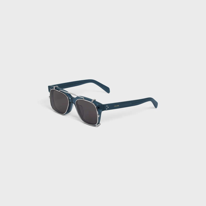 Lunette de Soleil Celine Frame 51 In Acetate With Metal Bleu | CL-591733