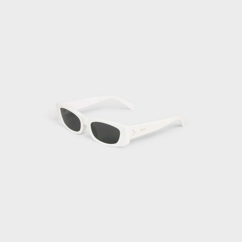 Lunette de Soleil Celine Graphique S258 In Acetate Blanche | CL-592413