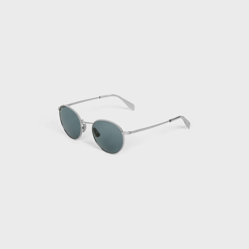 Lunette de Soleil Celine Metal Frame 06 In Metal Argent Bleu | CL-591760