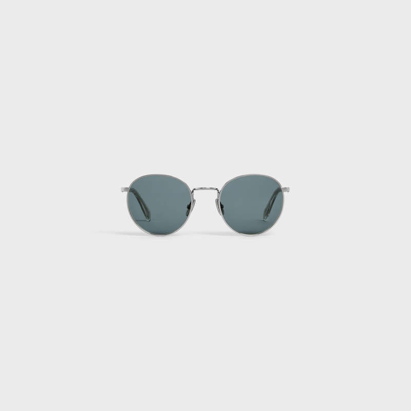 Lunette de Soleil Celine Metal Frame 06 In Metal Argent Bleu | CL-591760