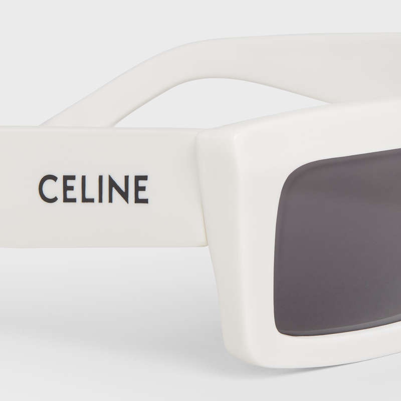 Lunette de Soleil Celine Monochroms 02 In Acetate Blanche | CL-591753