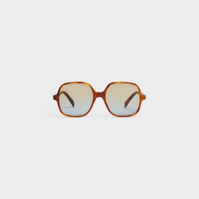 Lunette de Soleil Celine Oversized S244 In Acetate Marron | CL-592434