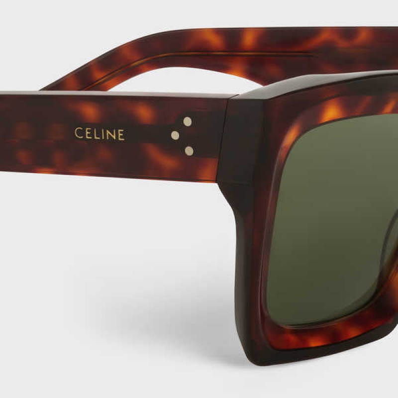 Lunette de Soleil Celine Square S130 In Acetate Rouge | CL-592440