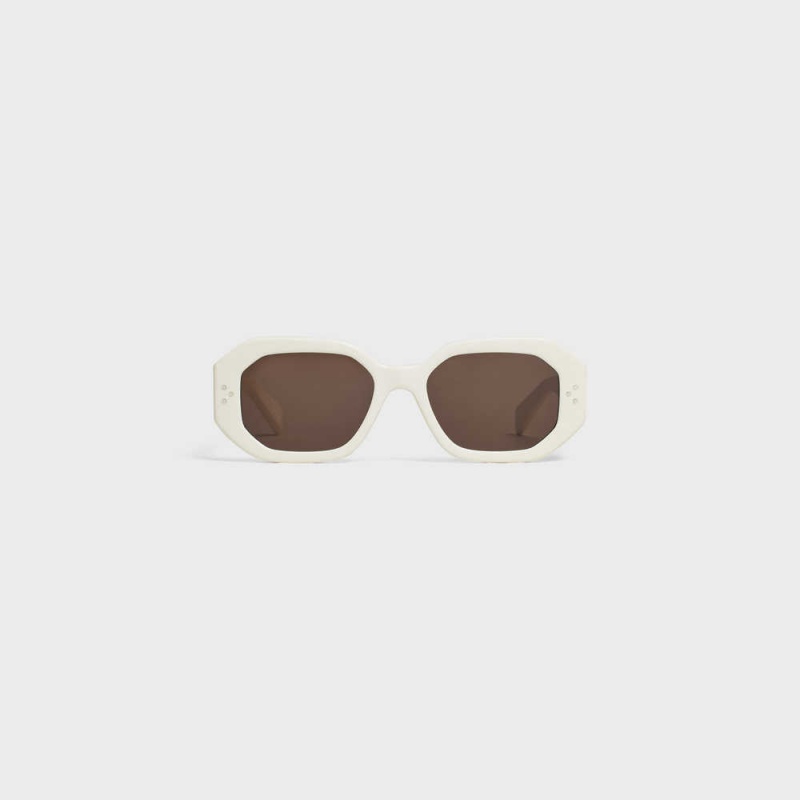 Lunette de Soleil Celine Square S255 In Acetate Blanche | CL-592404