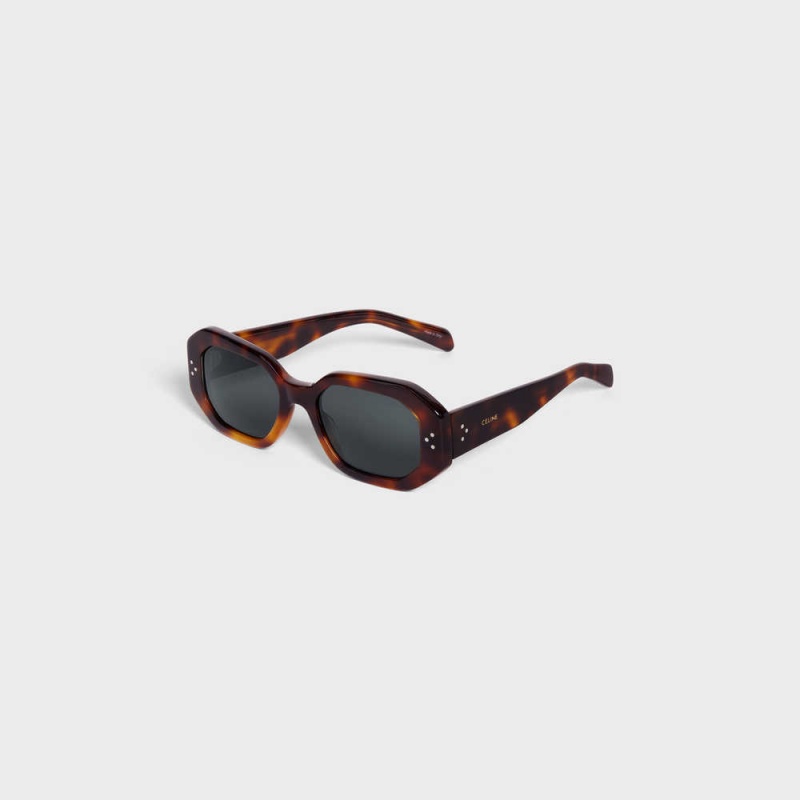 Lunette de Soleil Celine Square S255 In Acetate Marron | CL-592402