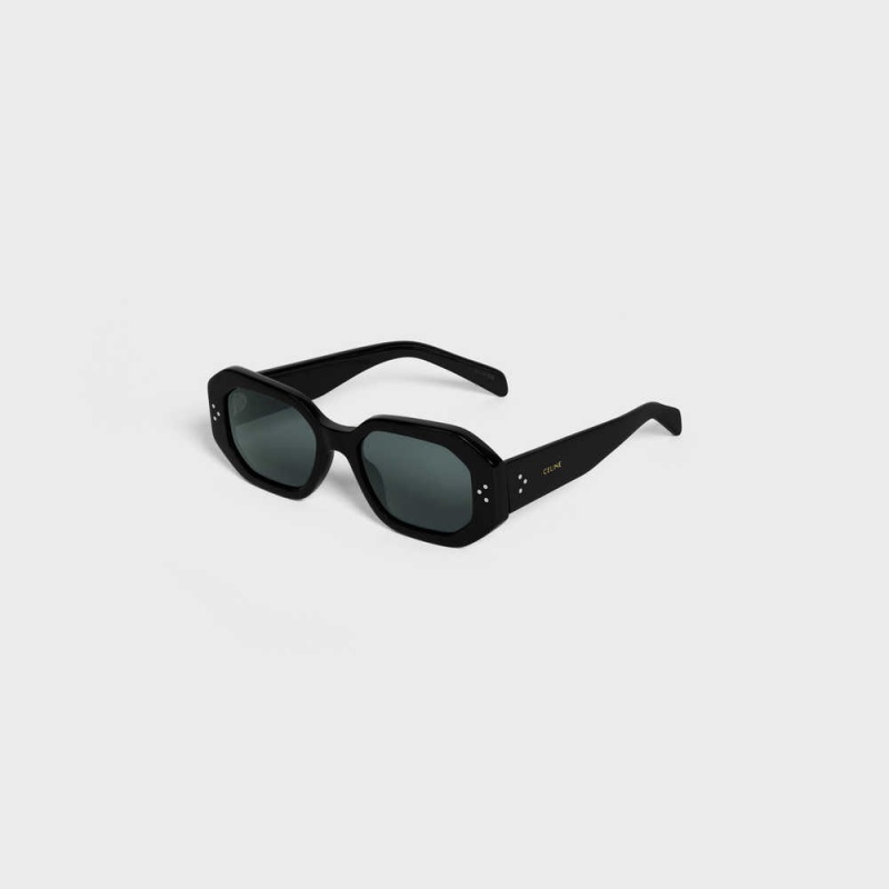 Lunette de Soleil Celine Square S255 In Acetate Noir | CL-592401