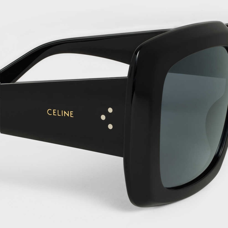 Lunette de Soleil Celine Square S263 In Acetate Noir | CL-592374