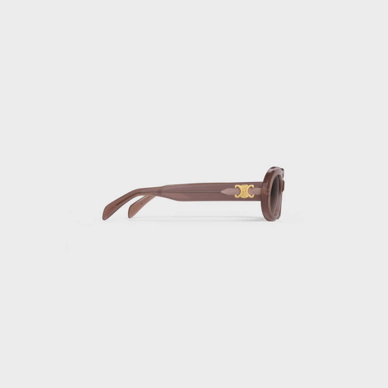 Lunette de Soleil Celine Triomphe 01 In Acetate Blanche | CL-592382