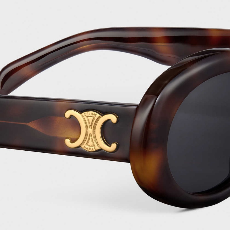 Lunette de Soleil Celine Triomphe 01 In Acetate Marron | CL-592380