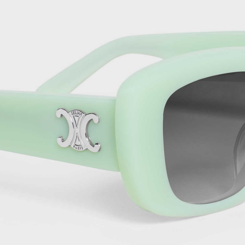 Lunette de Soleil Celine Triomphe 04 In Acetate Vert | CL-592393