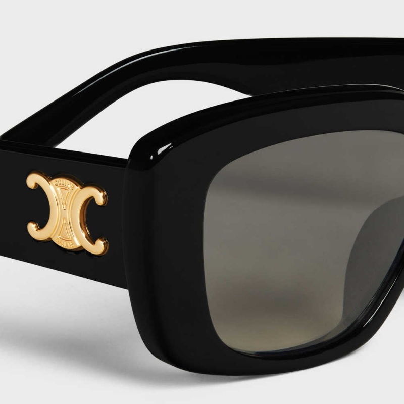 Lunette de Soleil Celine Triomphe 04 In Acetate Noir | CL-592391