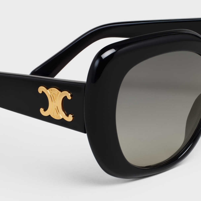 Lunette de Soleil Celine Triomphe 06 In Acetate Noir | CL-592405