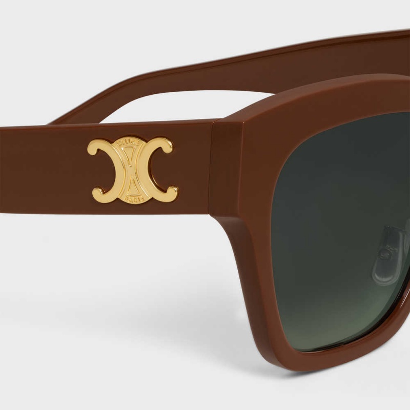 Lunette de Soleil Celine Triomphe 09 In Acetate Chocolat | CL-592390