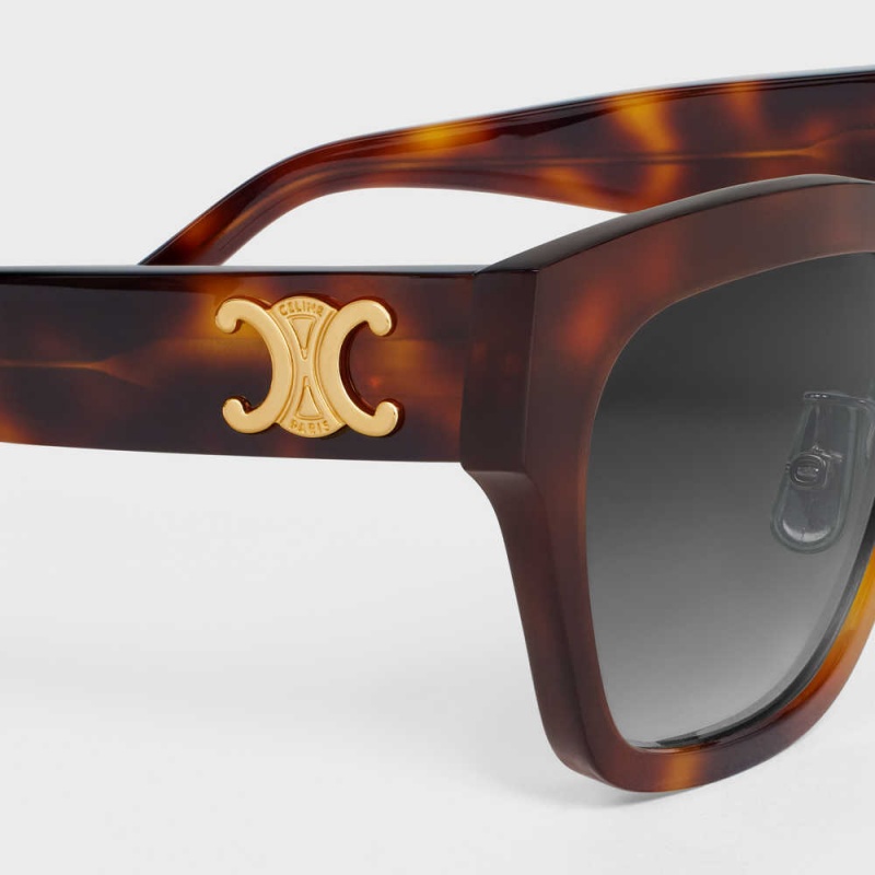 Lunette de Soleil Celine Triomphe 09 In Acetate Marron | CL-592389