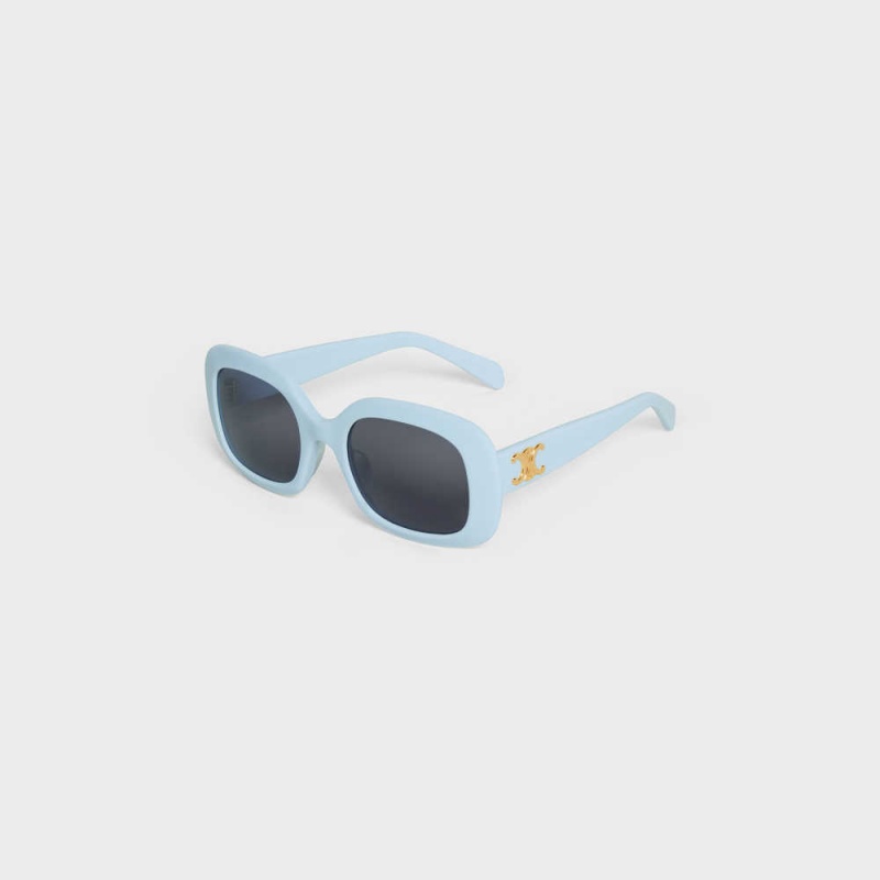 Lunette de Soleil Celine Triomphe 10 In Acetate Bleu Clair | CL-592398