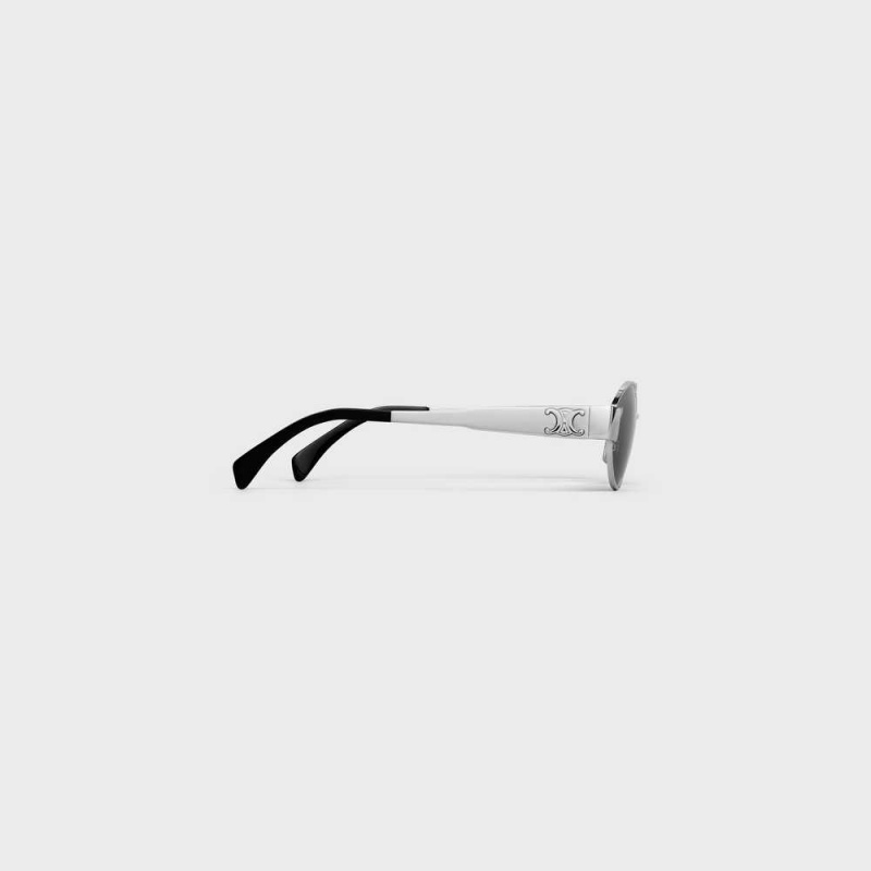 Lunette de Soleil Celine Triomphe Metal 01 In Metal Argent | CL-592400