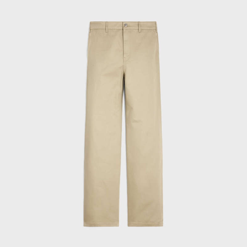 Pantalon Celine Droit Chinos In Coton Twill Lavage | CL-592064