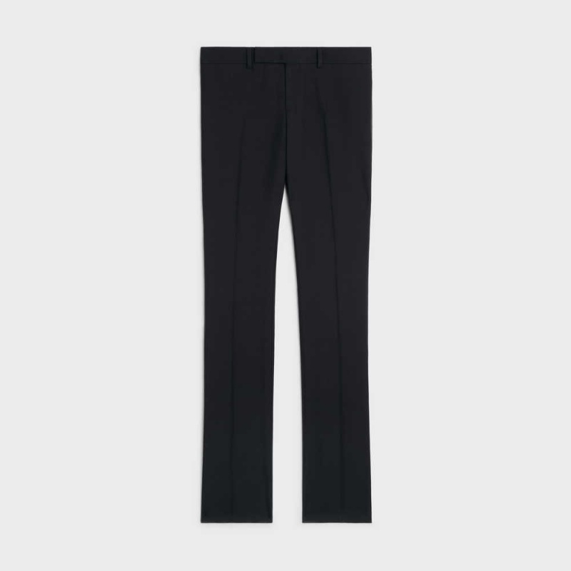 Pantalon Celine Dylan Tux In Mohair And Silk Noir | CL-592734