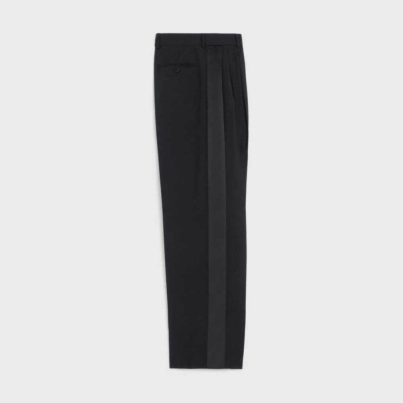 Pantalon Celine Jude Tux In Laine And Mohair Noir | CL-592737