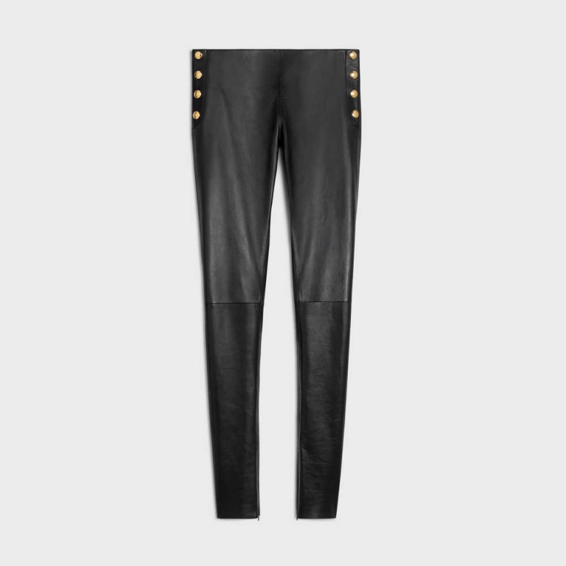 Pantalon Celine Mince Jeans In Plongé Noir | CL-592732