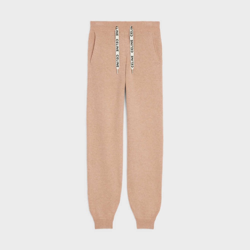 Pantalon Celine Piste In Cashmere Laine Marron | CL-592753