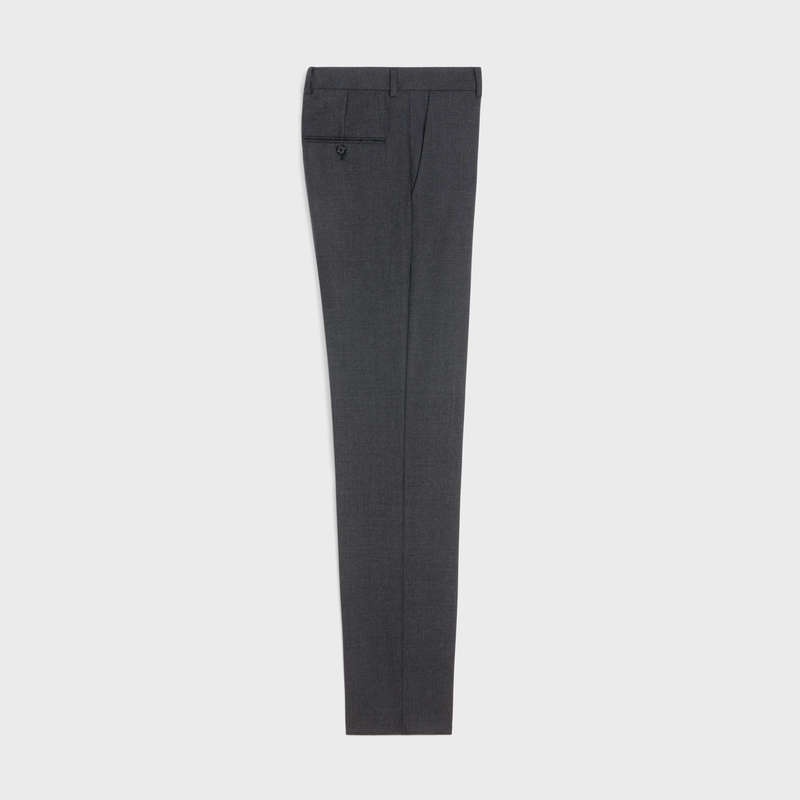 Pantalons Celine Classiche In Legere Laine Grise Foncé | CL-592028