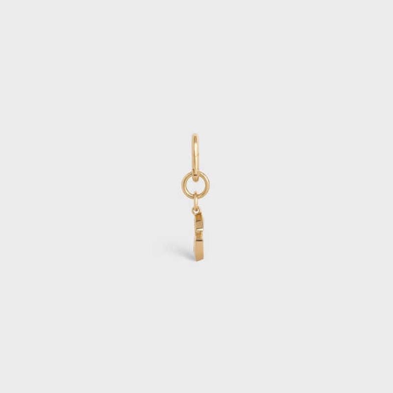 Petite Maroquinerie Celine G Charm In Brass Doré | CL-592928