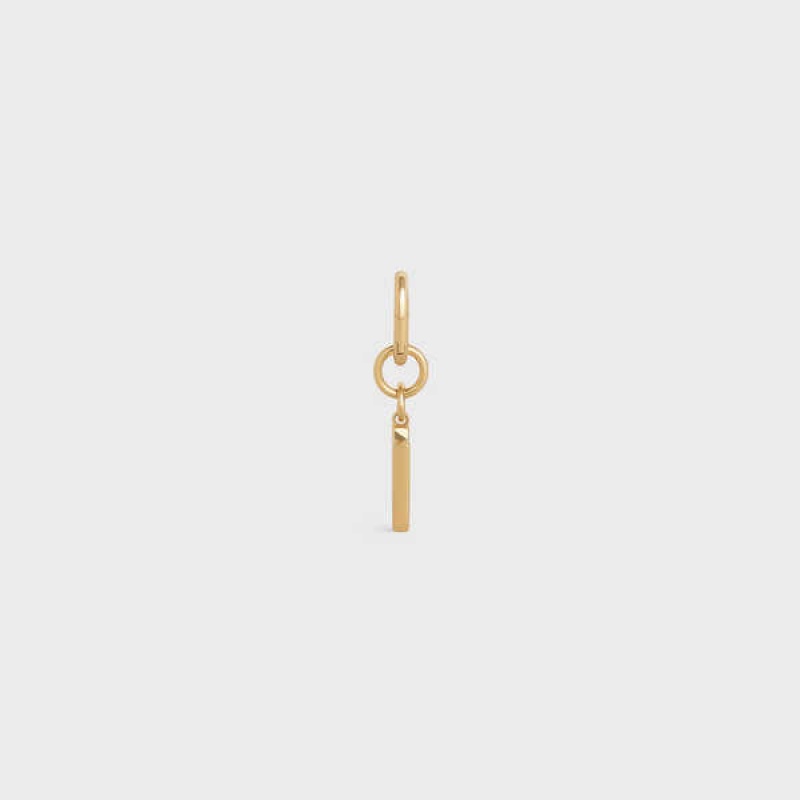 Petite Maroquinerie Celine N Charm In Brass Doré | CL-592933