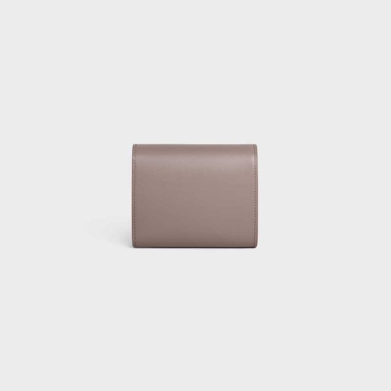 Portefeuilles Celine Small Triomphe In Shiny Calfskin Grise | CL-592970