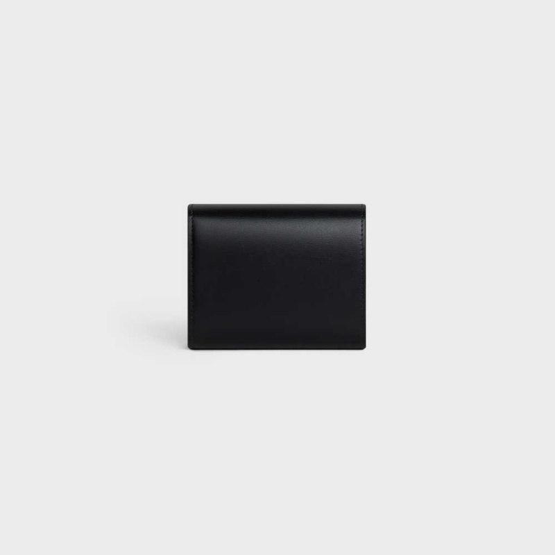 Portefeuilles Celine Small Triomphe In Shiny Calfskin Noir | CL-592967