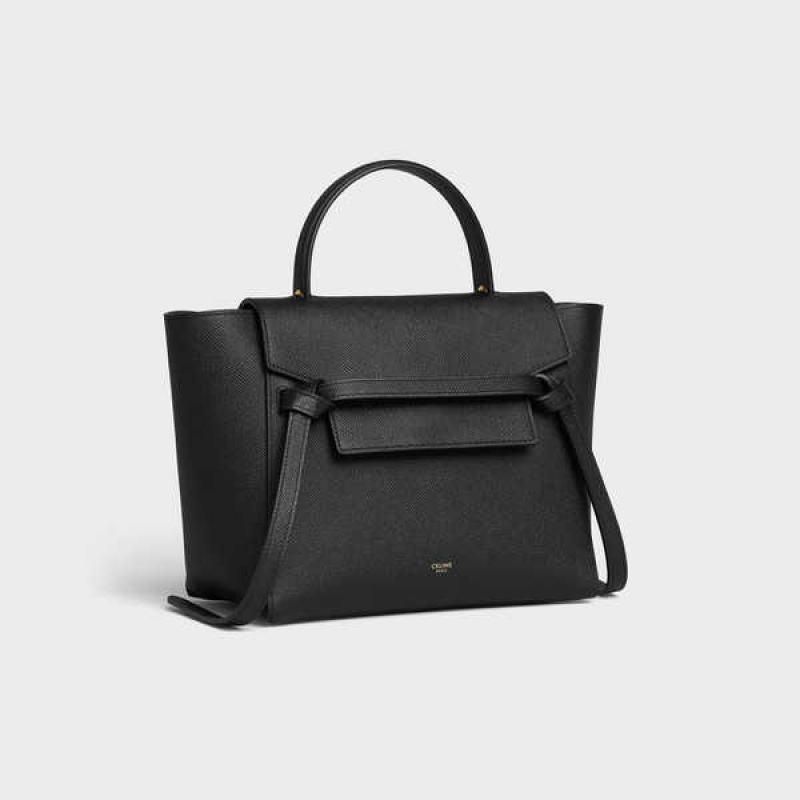 Sac Banane Celine Micro In Grained Calfskin Noir | CL-593061