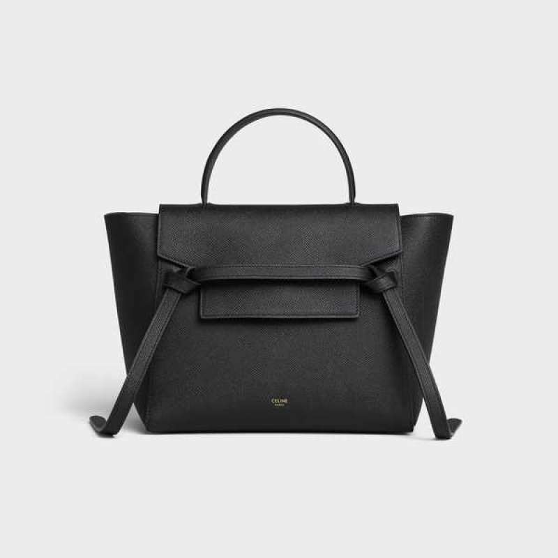 Sac Banane Celine Micro In Grained Calfskin Noir | CL-593061