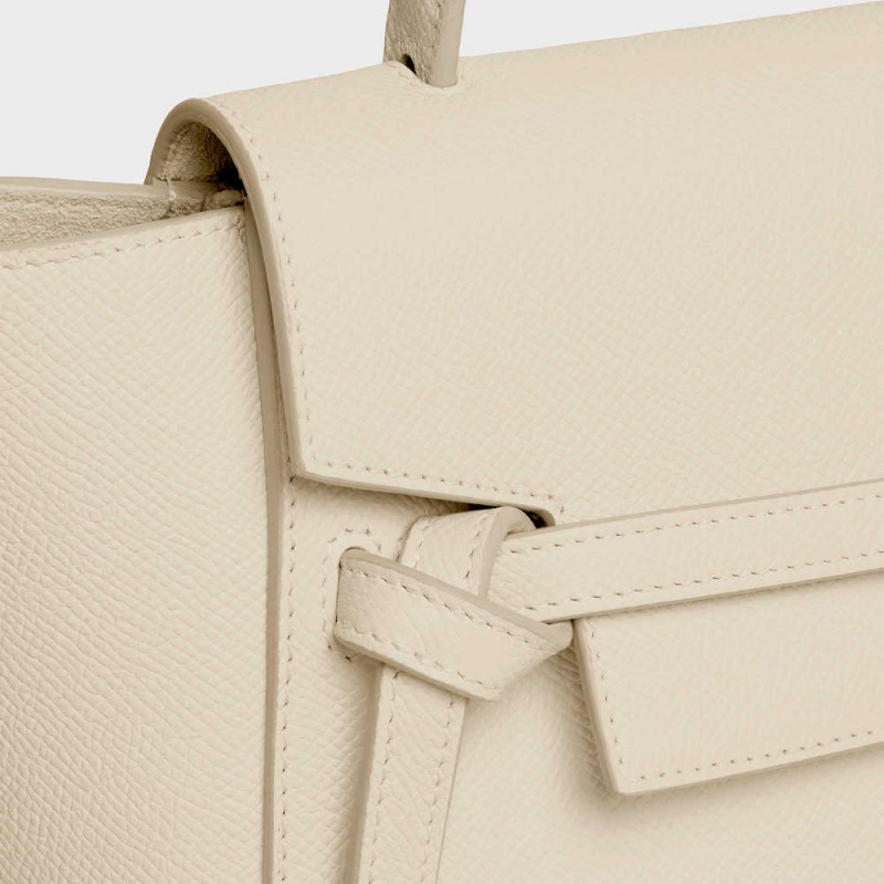 Sac Banane Celine Nano In Grained Calfskin Beige | CL-593059