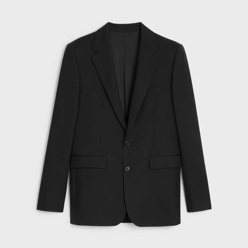 Vestes Celine Classiche In Laine Gabardine Noir | CL-591989